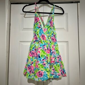 💗🏝️🆕 NWT Stella Parker Multi Waterlily Swim Dress Large